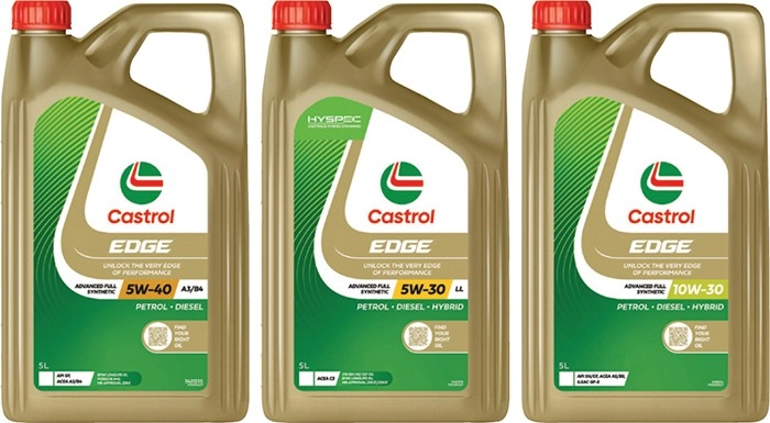 Selected Castrol 5L Edge Engine Oils^