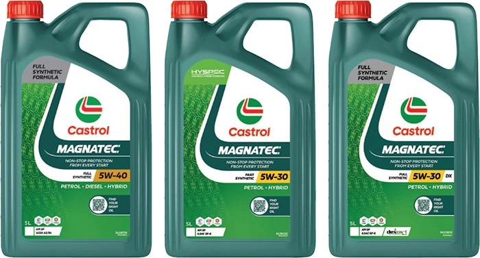 Selected Castrol 5L Magnatec Engine Oils^