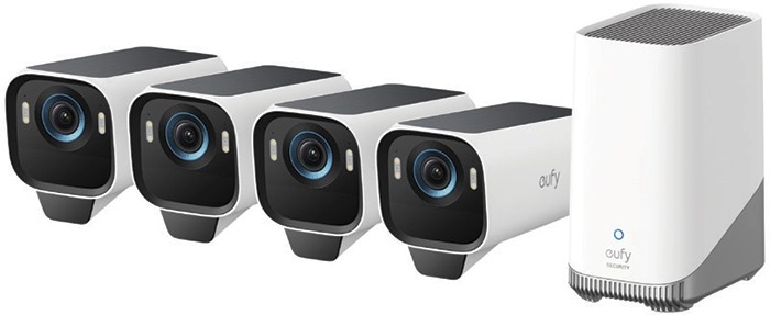 Eufy Security eufyCam S3 Pro 4-Pack + HomeBase 3