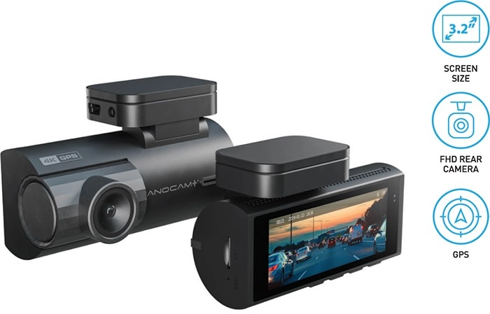 Nanocam+ Front & FHD Rear Dash Camera with 3.2” IPS Screen^