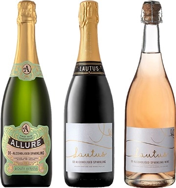 Allure & Lautus Gift Pack Trio Non-Alcoholic Sparkling Wines - Allure & Award Winning Lautus Sparkling and Sparkling