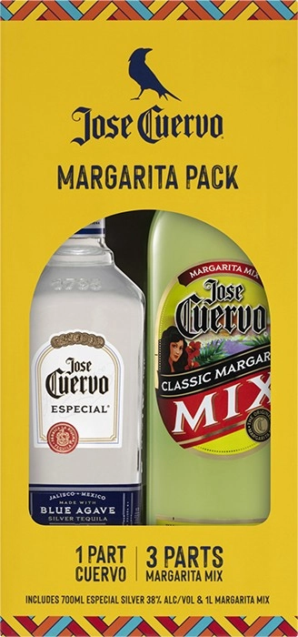 Jose Cuervo Tequila 700mL & Margarita Mix 1L