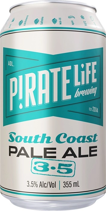 Pirate Life South Coast Pale Ale 3.5% Cans 355mL