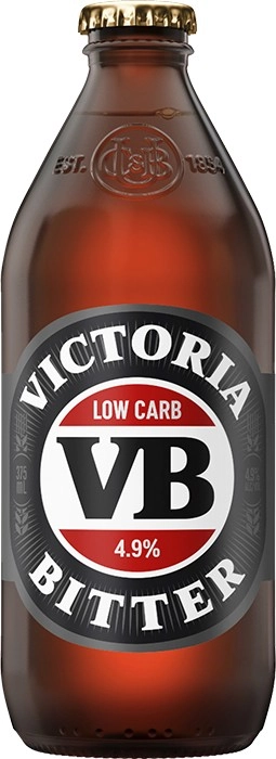 Victoria Bitter Low Carb Bottle 375mL