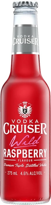 Vodka Cruiser Wild Raspberry Bottles 275mL