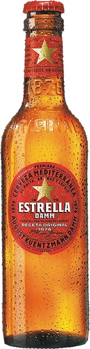 Estrella Damm Lager Bottle 330mL