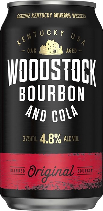 Woodstock Bourbon & Cola 4.8% Cans 375mL