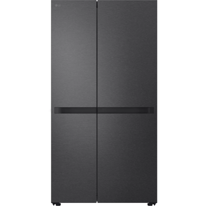 LG - GS-B599MBL 664L Flat Door Side by Side Fridge in (Matte Black)