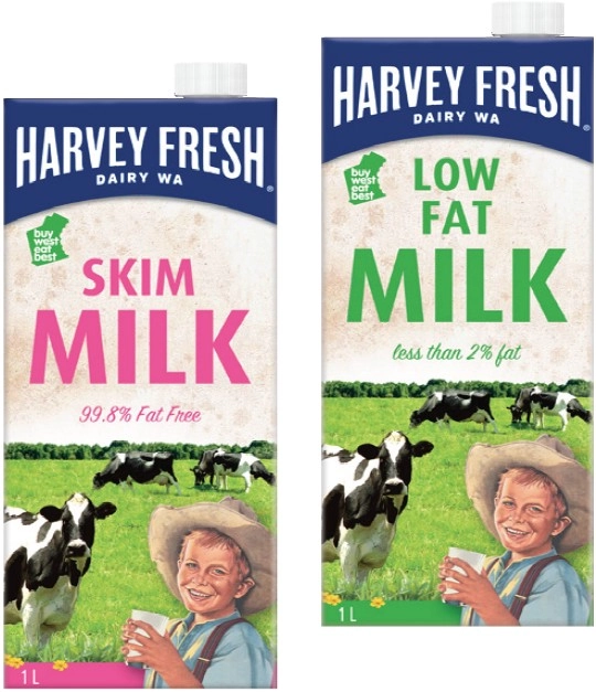 Harvey Fresh UHT Milk 1 Litre Selected Varieties