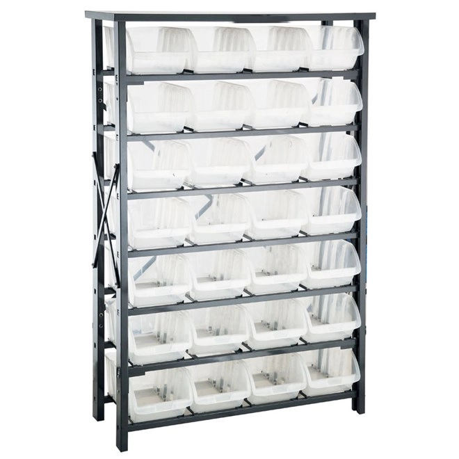 Heavy Duty 28 Bin Storage Rack