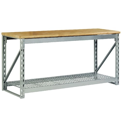 Stratco Heavy Duty Bench With Timber Top