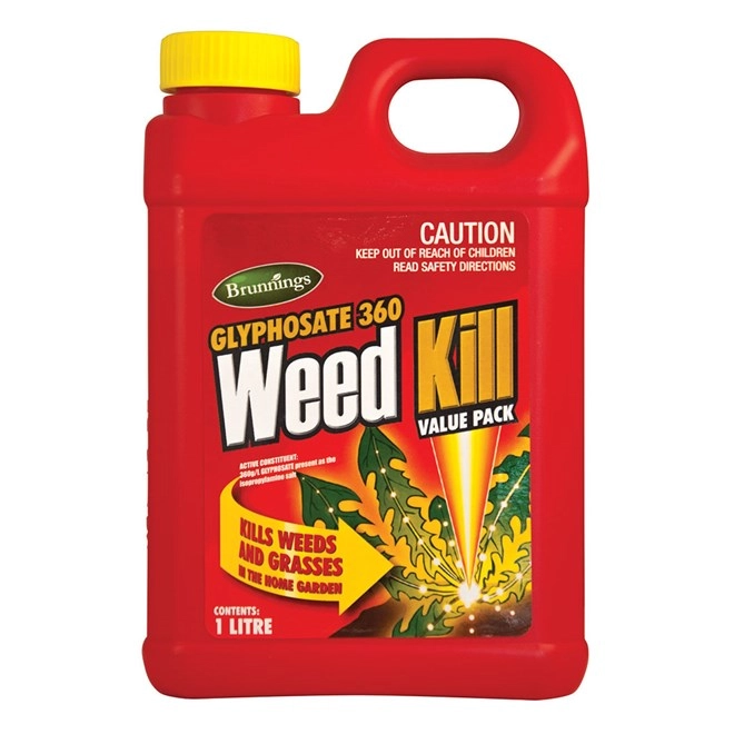 Brunnings Glyphosate 360 Weed Kill Value Pack 1L