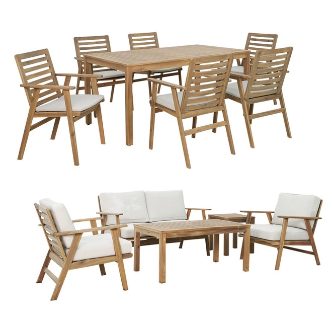 Fairfield 7 Piece Dining and 4 Piece Lounge Settings