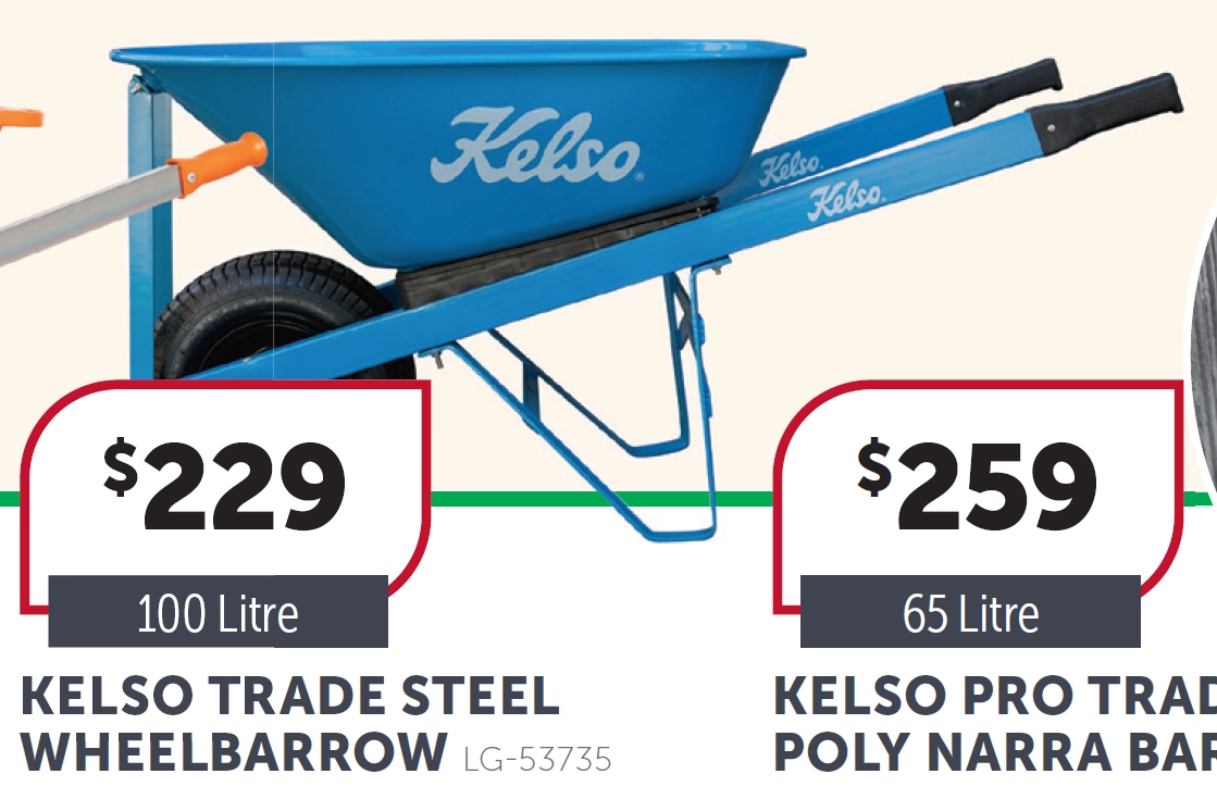 Kelso Trade Steel Wheelbarrow