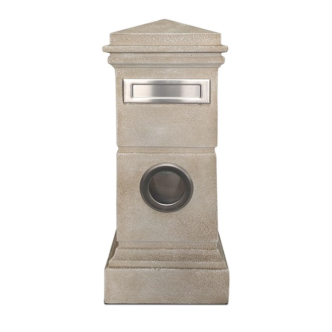 Northcote Pottery Pillar Letterbox Roma Sandstone