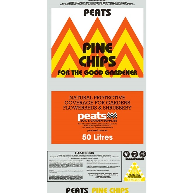 Peats Clean & Natural Pine Chip 50L