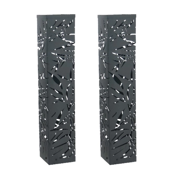 Sekit Black Jungle Steel Solar Towers 2 Pack