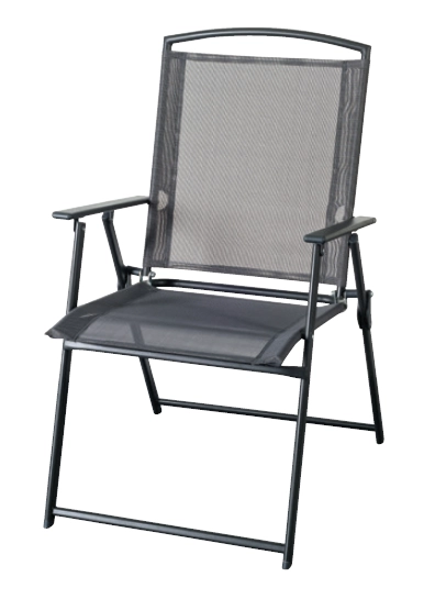 Stratco Grey Textaline Foldable Chair