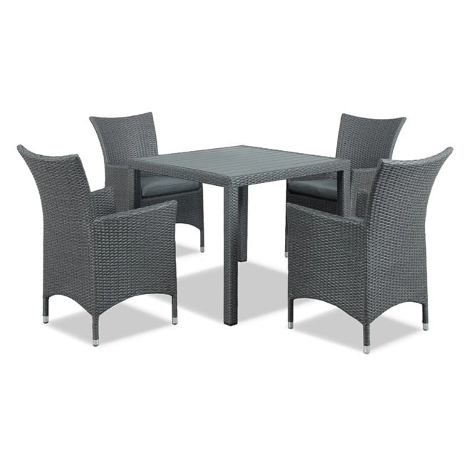 Sunscape Byron 5 Piece Wicker Dining Setting