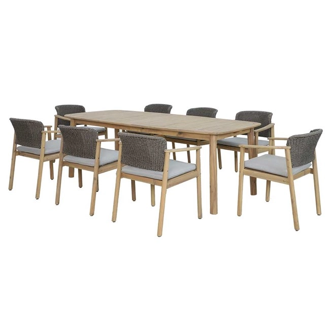 Sunscape Lexi 9 Piece Outdoor Dining Set