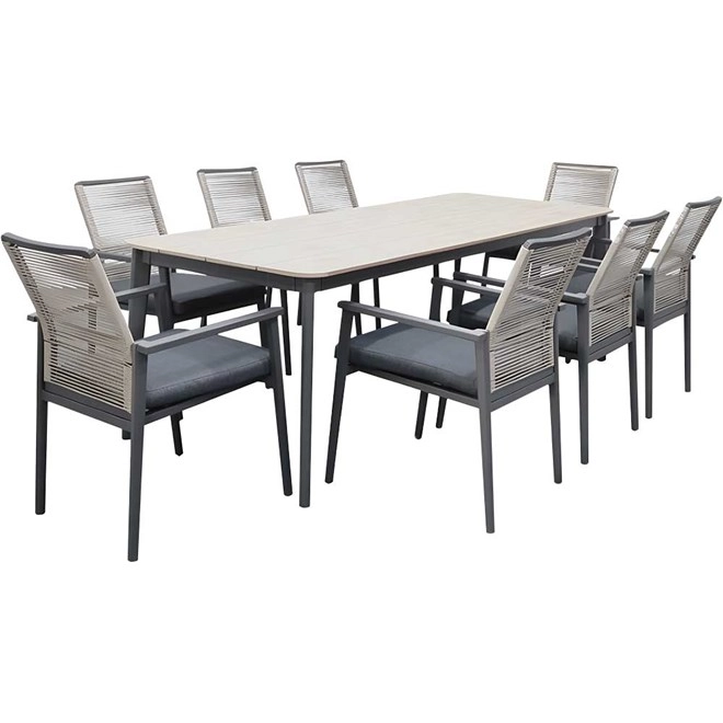 Sunscape Palm 9 Piece Outdoor Dining Set