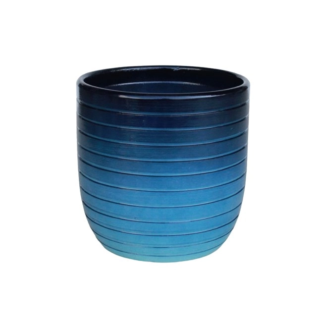 Tobias Egg Pot 17x17cm Blue