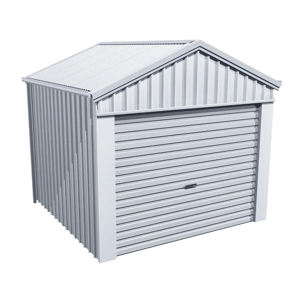 Stratco Domestic Gable Roof Shed Stubbie 3.16 x 3.16 x 2.4m Gable End Roller Door