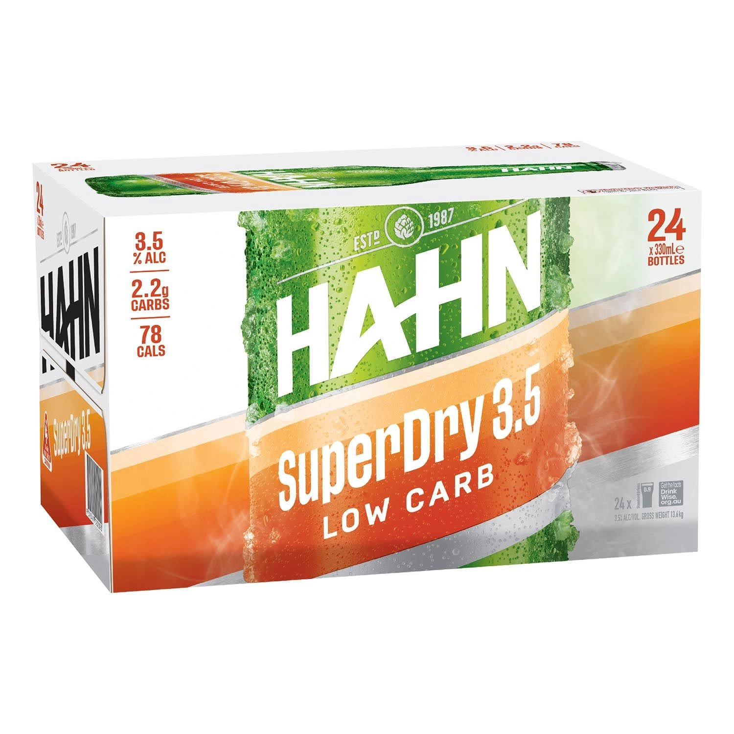 Hahn SuperDry 3.5 Stubbies 330ml