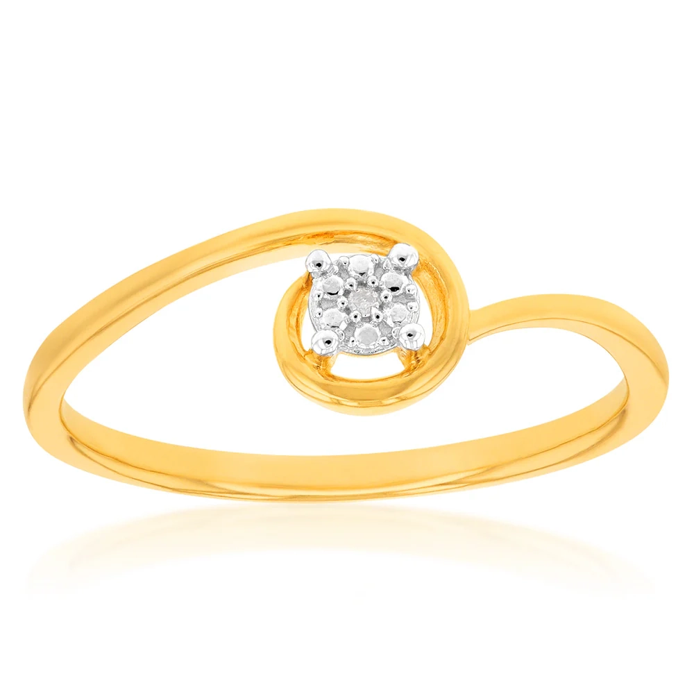 9ct Yellow Gold Diamond Ring – Shiels Jewellers