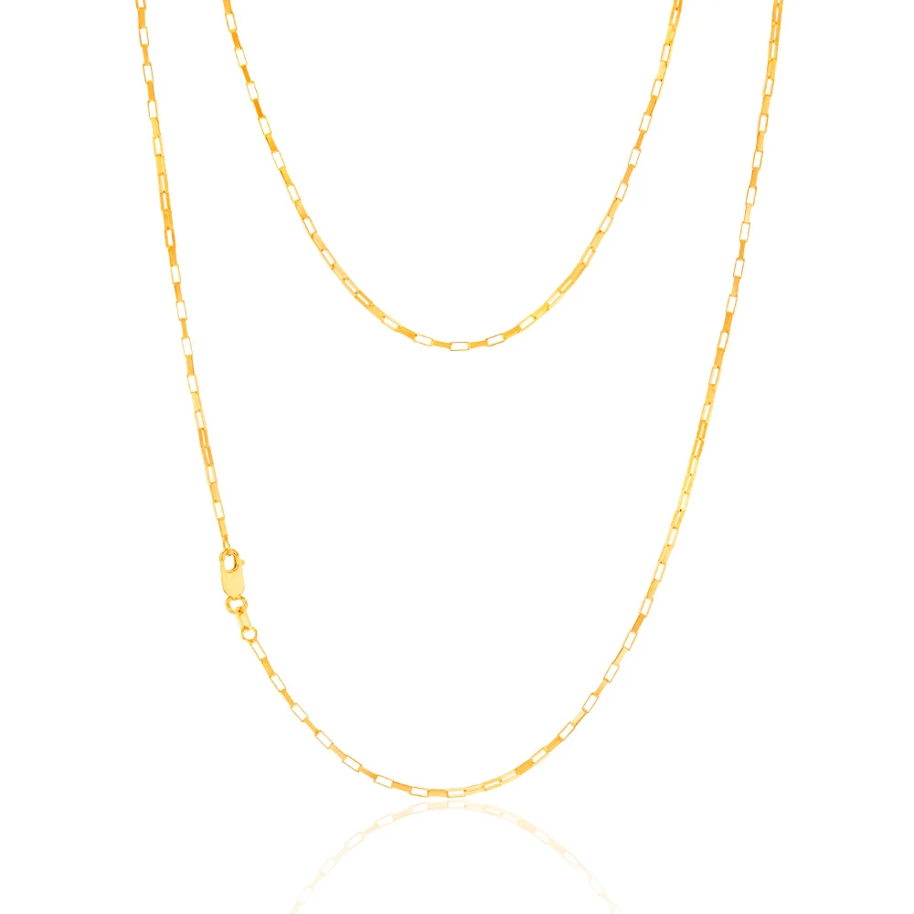 9ct Yellow Gold Fancy 26 Gauge 50cm Chain – Shiels Jewellers