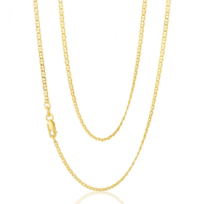 9ct Yellow Gold Silver Filled Anchor 50 Gauge Chain in 50cm – Shiels Jewellers