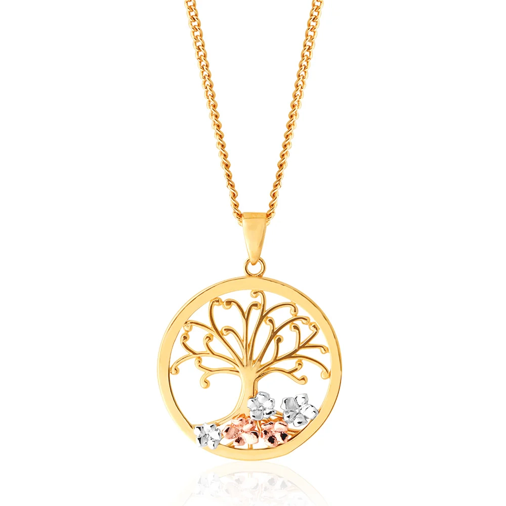 9ct Yellow Gold Tree of Life Pendant – Shiels Jewellers