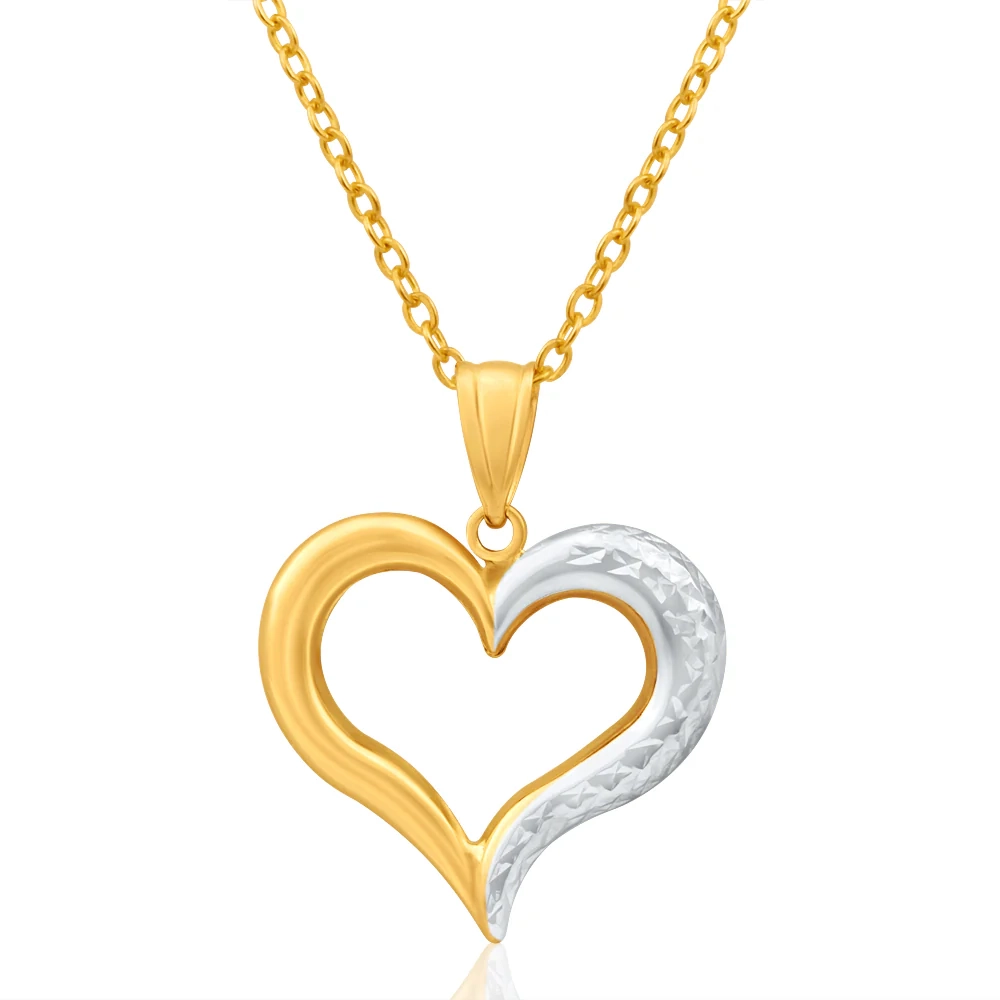 9ct Yellow Gold & White Gold Wonderful Pendant – Shiels Jewellers