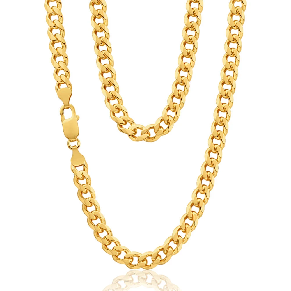 9ct Yellow Solid Gold "Theo" Curb Chain – Shiels Jewellers