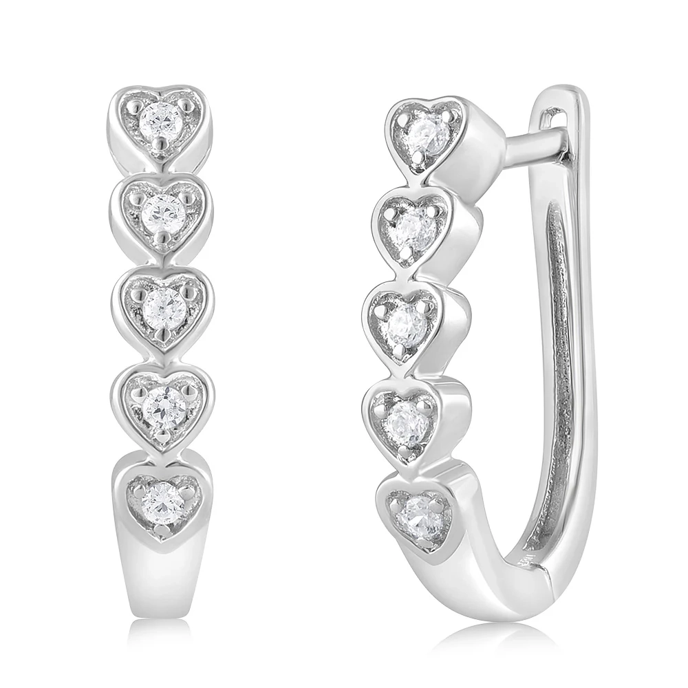 Luminesce Lab Grown 1/10 Carat Diamond Hoop Earrings in Sterling Silve – Shiels Jewellers