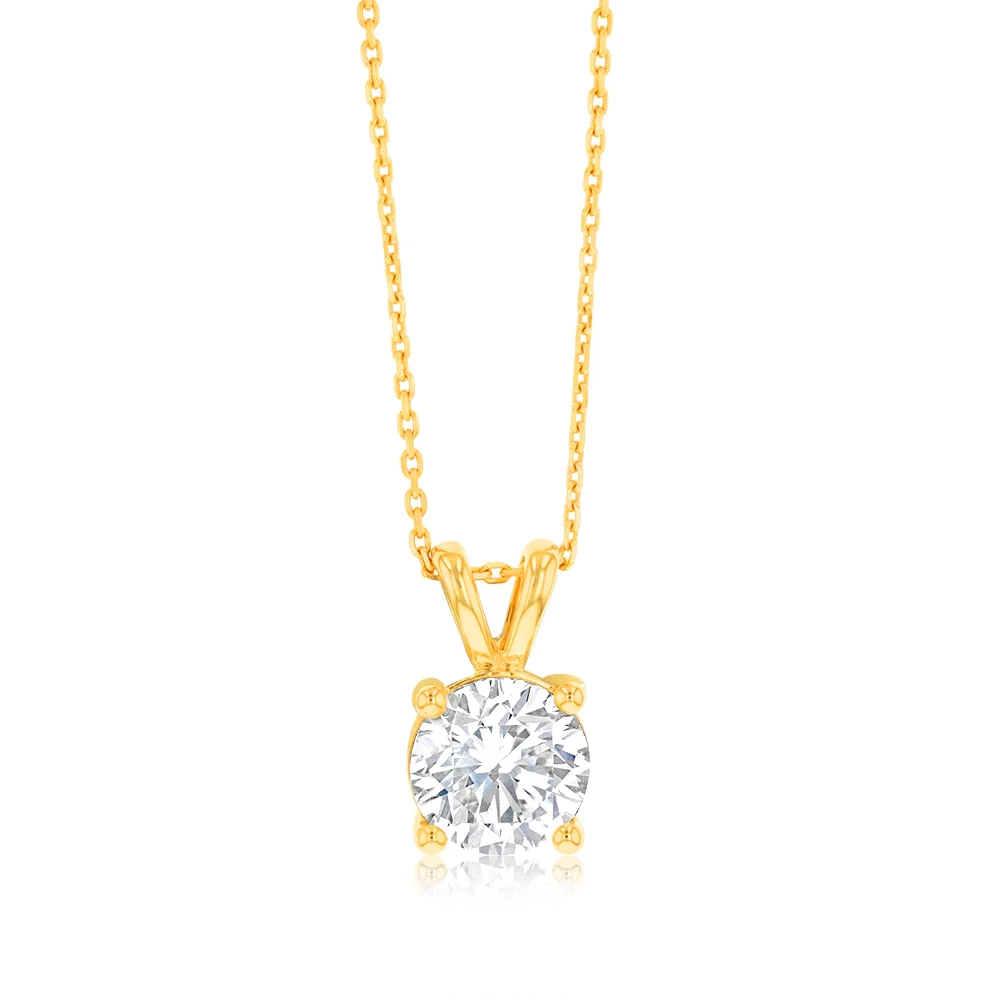 Luminesce Lab Grown 2 Carat Solitaire Diamond Pendant with Adjustable  – Shiels Jewellers