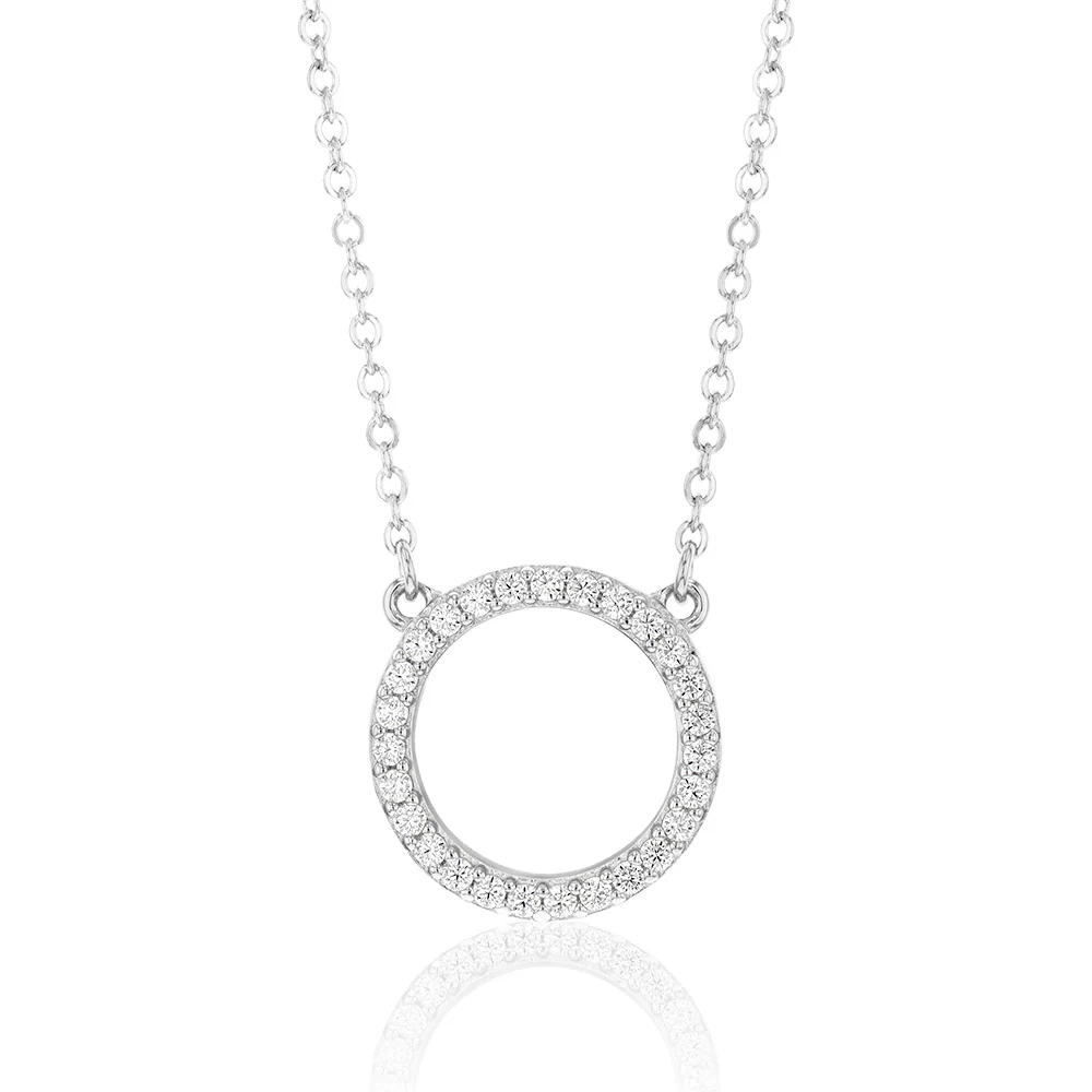 Sterling Silver Zirconia Circle of Life Pendant – Shiels Jewellers