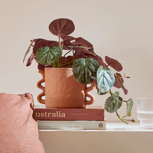 Artificial Begonia Hanging Plant by M.U.S.E.