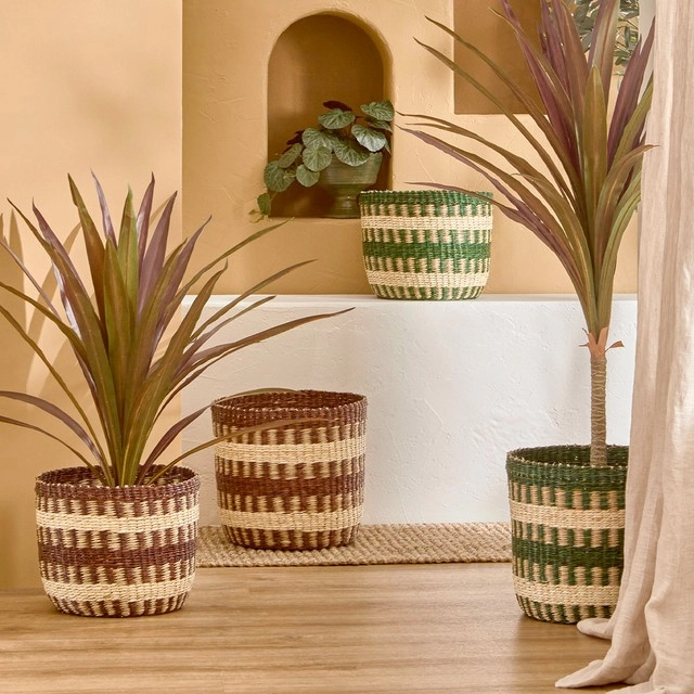 Dallas Stripe Basket by Habitat