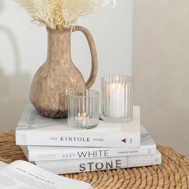 Luna Clear Candle Holder by Habitat