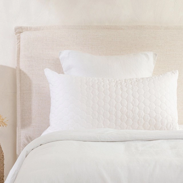 Natural Cotton King Pillow Protector by Habitat