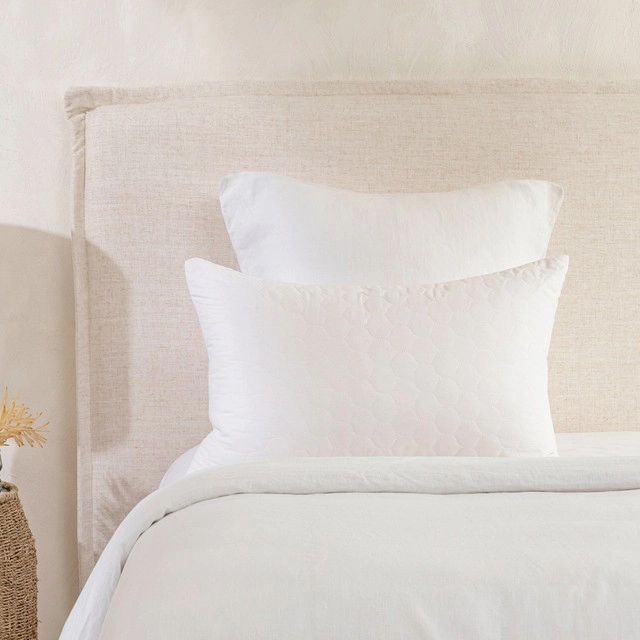 Natural Cotton Standard Pillow Protector by Habitat