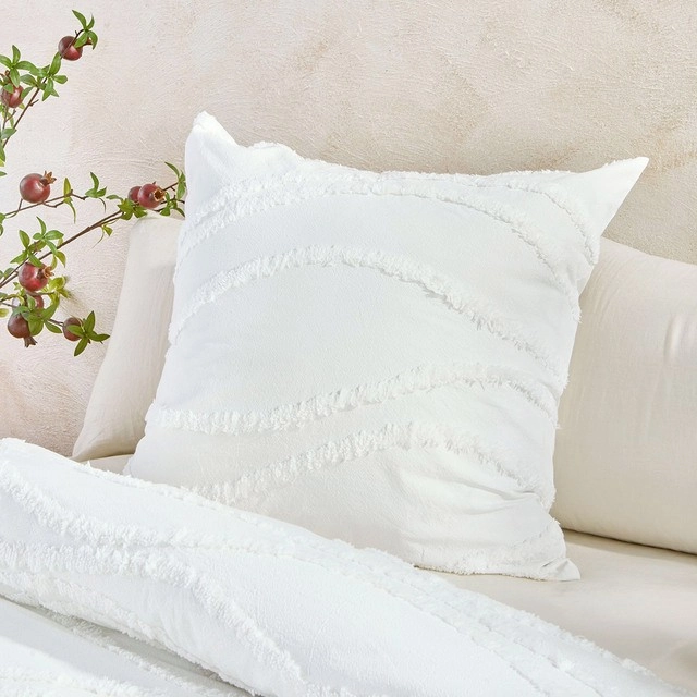 Wave Tufted European Pillowcase by M.U.S.E.