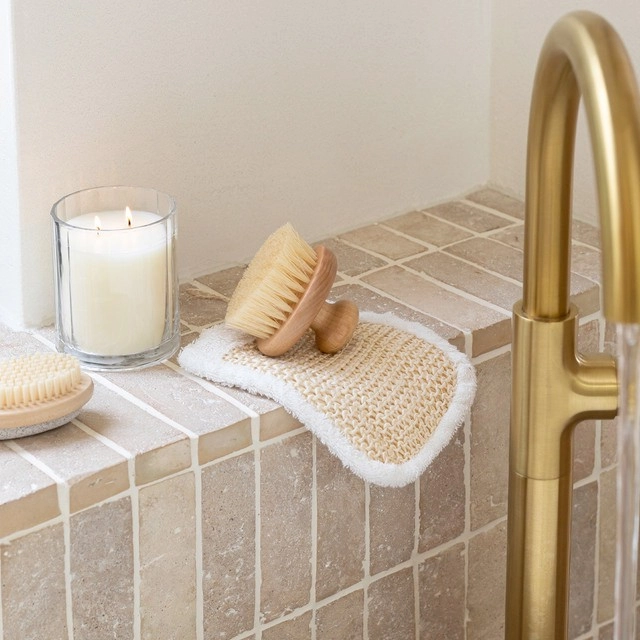 Wooden Sisal Bath Brush by Habitat