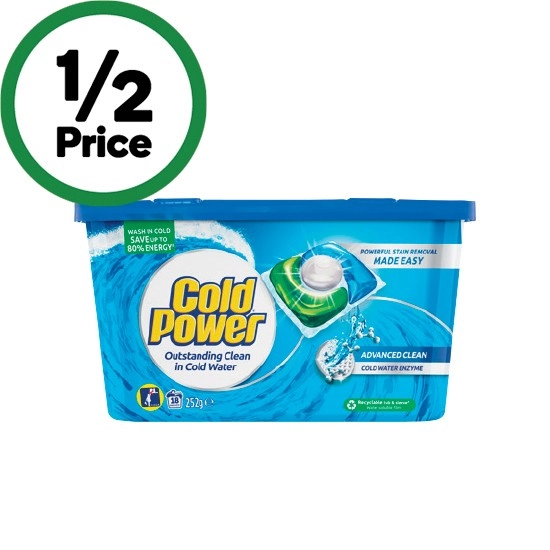 Cold Power Laundry Capsules Pk 18