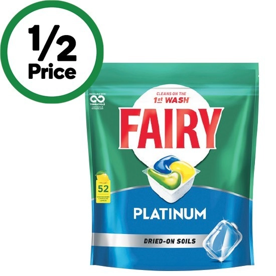 Fairy Platinum Dishwasher Tablets Pk 52