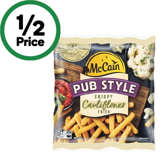 McCain Pub Style Crispy Broccoli or Cauliflower Fries 500g