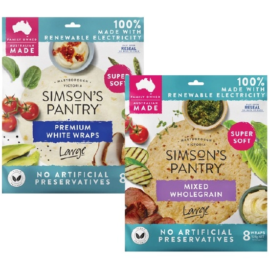 Simson’s Pantry Wrap Varieties Pk 8