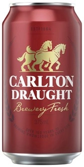 Carlton Draught Cans 24x375mL