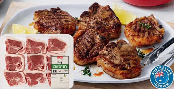 Coles Australian Lamb Loin Chops